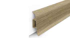 Напольный плинтус Идеал Классик К-П70п (пластиковый с кабель-каналом) 213 Дуб северный, 2200мм/70мм/22мм, 1 м.п.